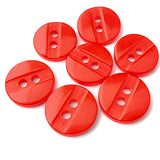 12mm flame red buttons on clearance sale in pack of 100.