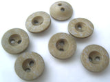 12mm Green Grey & Brown 2 Hole Button