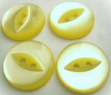 Lemon 2 Hole Polyester Fish Eye Button