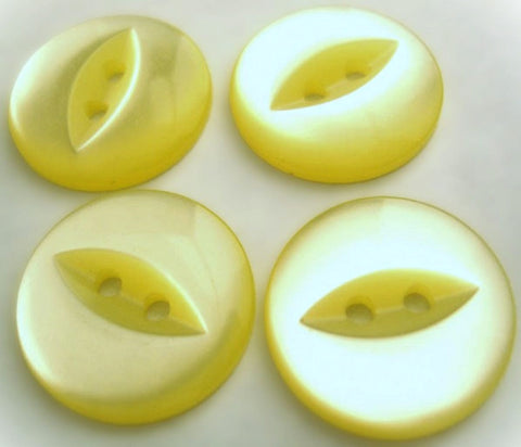 Lemon 2 Hole Polyester Fish Eye Button