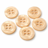 4 Hole Button Sale 15mm Tonal Peach Polyester x 100 Buttons