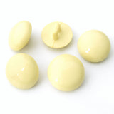 14mm nylon shank button with a glossy domed surface