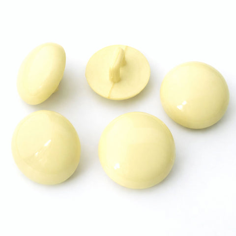 14mm nylon shank button with a glossy domed surface