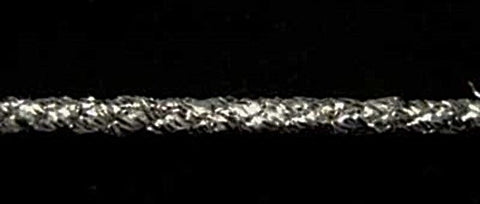 C200 1mm Metallic Silver Thin Twine Cord