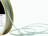 C500 2mm Baby Blue-Oatmeal Polyester Rustic Twine Cord by Berisfords