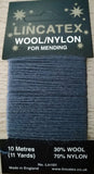 DARN03 Airfoce Blue Darning Mending Yarn 10 Mtr Card. Wool-Nylon Thread
