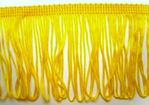 75mm Sunshine Yellow Looped Dress Fringe