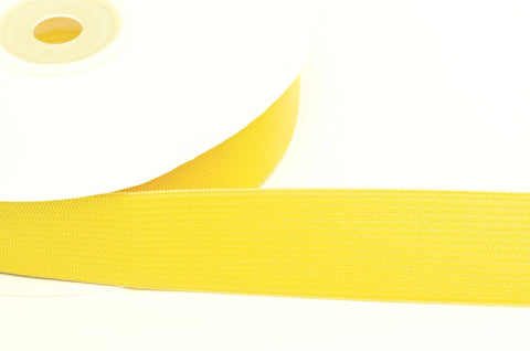 E079 25mm (1" inch) Yellow Coloured Woven Flat Elastic.
