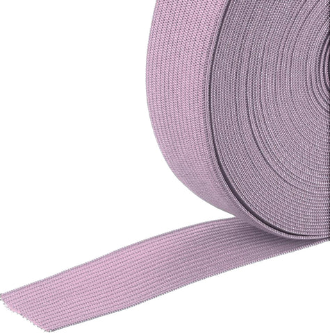 E086 25mm (1" inch) Lilac Coloured Woven Flat Elastic.