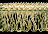 FT018 5cm Beige-Cream-Camel Looped Fringe on a Scroll Gimp Braid