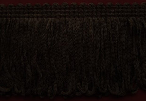 FT988 55mm Dark Brown Dense Looped Dress Fringe