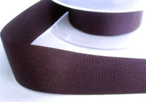 25mm Aubergine Grosgrain Ribbon | Berisfords