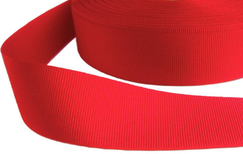 25mm Poppy Red Grosgrain Ribbon | Berisfords