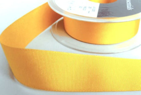 25mm Yellow Grosgrain Ribbon | Berisfords 9032