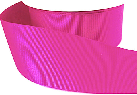 40mm Cerise Pink Polyester Grosgrain Ribbon | Berisfords
