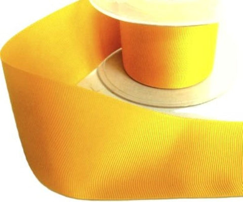 52mm Yellow Gold Polyester Grosgrain Ribbon | Berisfords