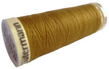 GT 968 Gold Gutermann Polyester Sew All Sewing Thread. 100 mtr Spool