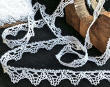 L649 21mm White Pure Cotton Flat Lace