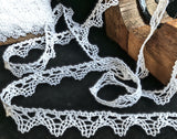 L649 21mm White Pure Cotton Flat Lace