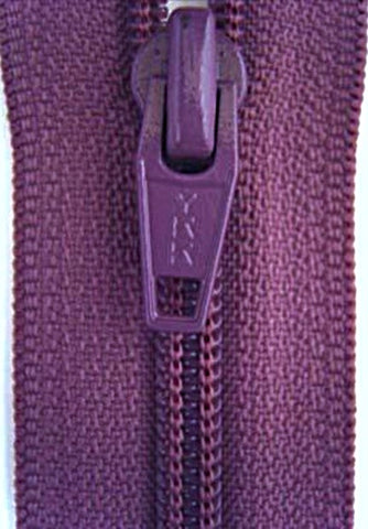 YKK 58cm Damson Nylon No.5 Open End Zip