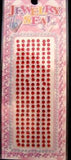 JEWEL 30C 3mm Red Self Adhesive-Stick on Diamonte Gem Rhinestones