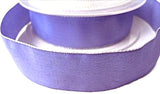 25mm Deep Lupin Polyester Ribbon with Siver Lurex Borders