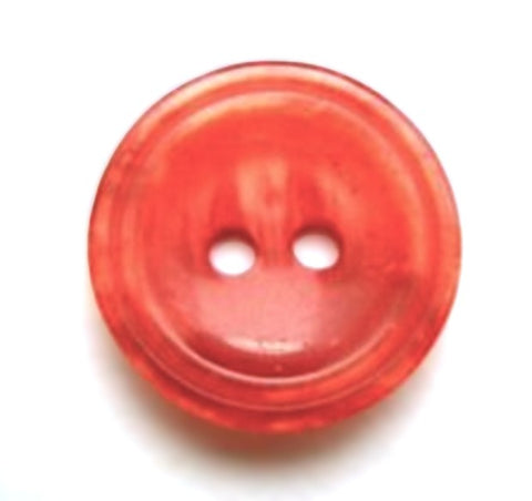 20mm Tonal Shimmery Orange 2 Hole Button