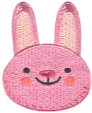 M009 52mm x 65mm Pink Rabbit Iron or Sew on Motif Applique