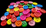 MIX03 Assorted Mix of 15mm Wooden 4 Hole Buttons