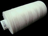 Bridal White 107 Coats Moon Spun Polyester Sewing Thread on 1000 yard spool for machine and hand sewing projects.