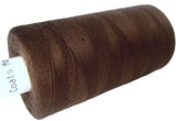 Brown 56 Coats Moon Spun Polyester Sewing Thread on 1000 yard spool for machine and hand sewing projects.