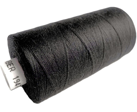 Dark Smoke Grey 86 Coats Moon Spun Polyester Sewing Thread on 1000 yard spool for machine and hand sewing projects.