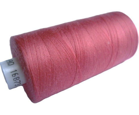 Dusky Pink 94 Coats Moon Spun Polyester Sewing Thread on 1000 yard spool for machine and hand sewing projects.