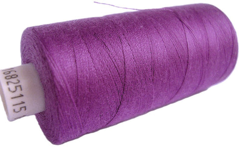 Light Purple 92 Coats Moon Spun Polyester Sewing Thread on 1000 yard spool for machine and hand sewing projects.