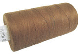 Pale brown 53 Coats Moon Spun Polyester Sewing Thread on 1000 yard spool for machine and hand sewing projects.