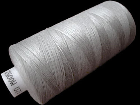 Pale Grey 52 Coats Moon Spun Polyester Sewing Thread on 1000 yard spool for machine and hand sewing projects.