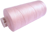 Pale Pink 93 Coats Moon Spun Polyester Sewing Thread on 1000 yard spool for machine and hand sewing projects.