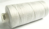 Pearl Grey 245 Coats Moon Spun Polyester Sewing Thread on 1000 yard spool for machine and hand sewing projects.