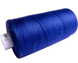 Royal Blue 27 Coats Moon Spun Polyester Sewing Thread on 1000 yard spool for machine and hand sewing projects.