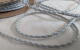 baby blue and beige 2mm twine cord