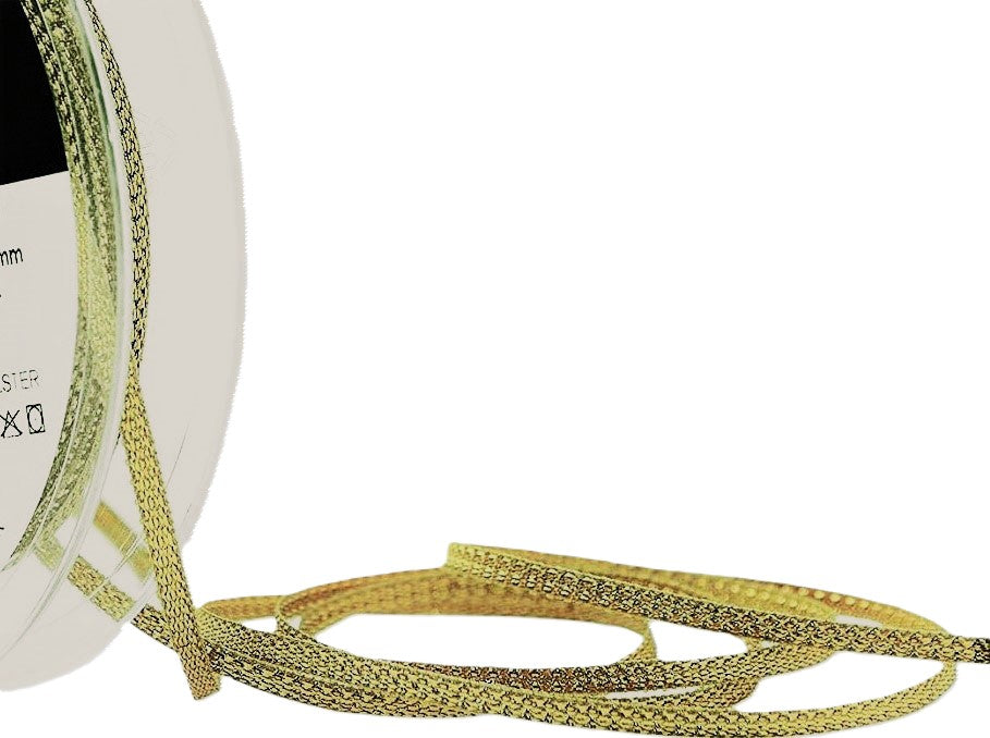 R0300 5mm Gold Textured Metallic Ribbon by Berisfords – Ribbonmoon