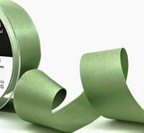 R0737 35mm Khaki Green Single Face Satin Ribbon by Berisfords