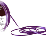 R2412  3mm Purple Double Face Satin Ribbon by Berisfords