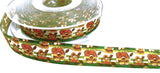 16mm Mixed Colour Flowery Printed Taffeta Ribbon by Berisfords