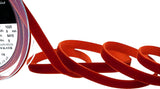 R2852 9mm Acajou (Rust) Nylon Velvet Ribbon by Berisfords