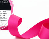 R3135 25mm Shocking Pink Double Face Satin Ribbon by Berisfords