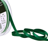 R3163 7mm Bottle Green Double Face Satin Ribbon by Berisfords