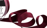 R3186 25mm Burgundy Double Faced Satin Ribbon by Berisfords