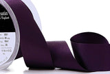 R3671 35mm Blackberry Double Face Satin Ribbon by Berisfords