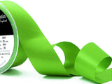 R3672 35mm Meadow Green Double Face Satin Ribbon by Berisfords